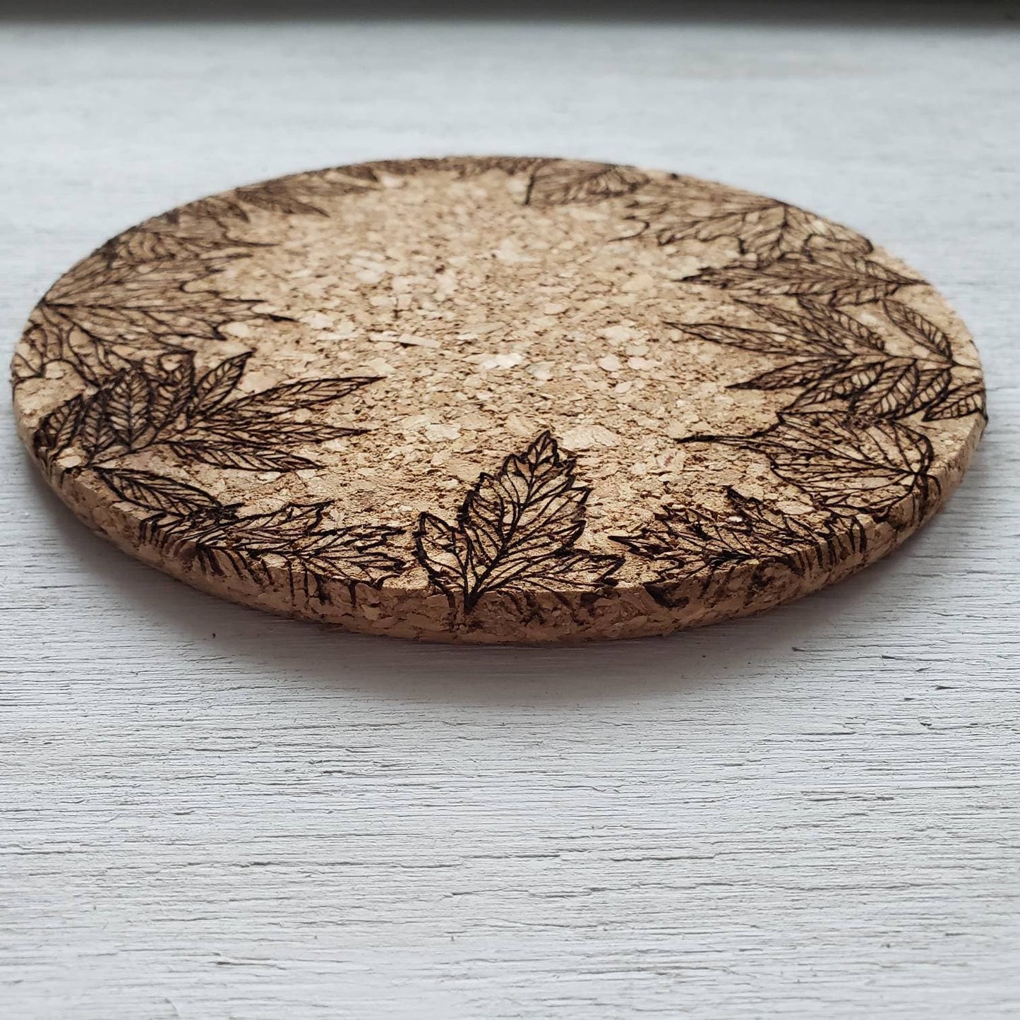 Fall Leaf Trivet || Laser Engraved Cork Trivet || Autumn Table Decor || Leaves
