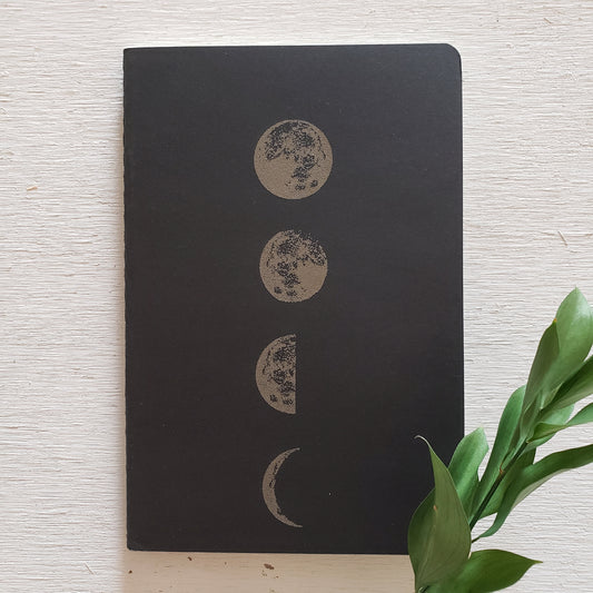 Phases of the Moon - Laser Engraved Notebook || Dotted Notebook || Witchy Vibes