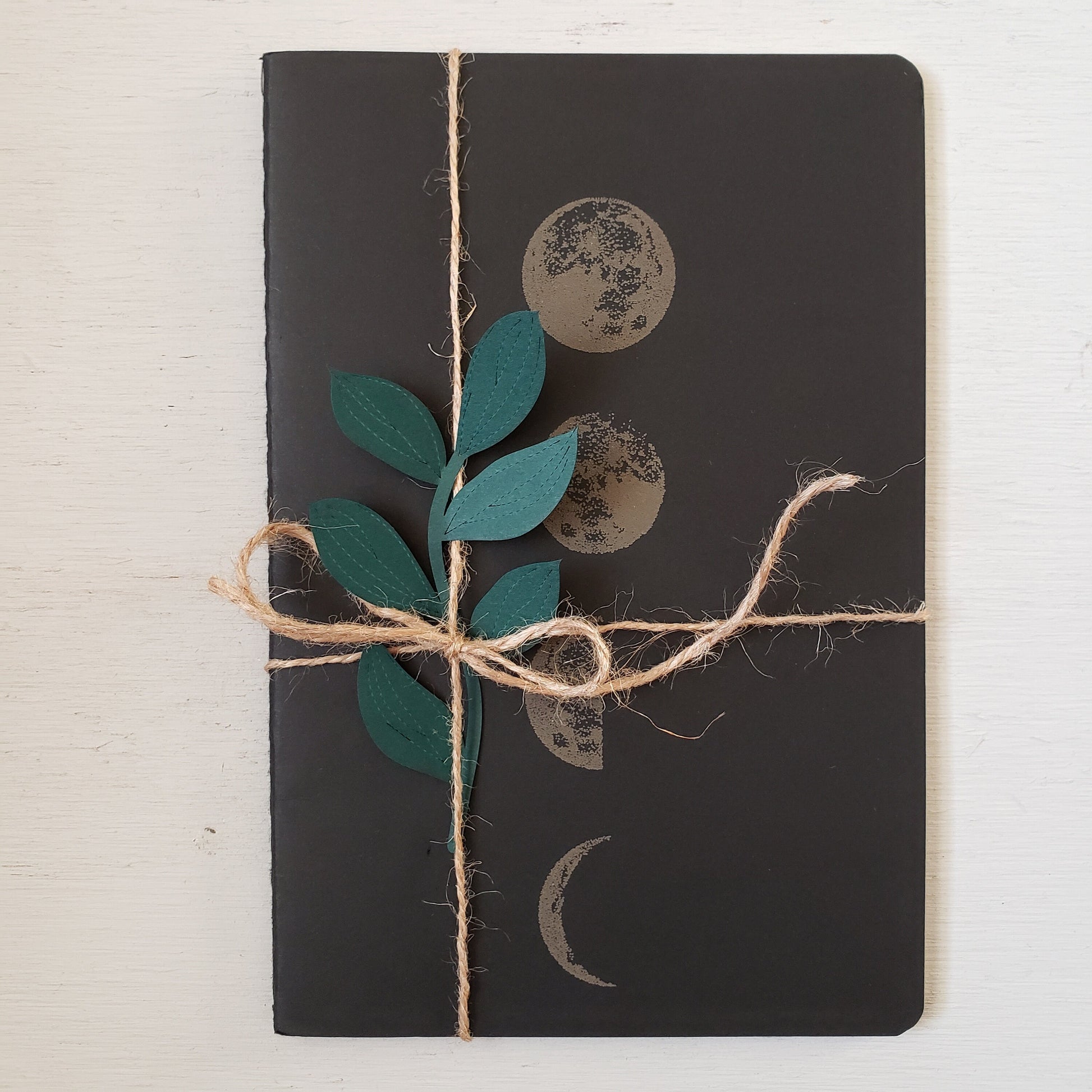 Phases of the Moon - Laser Engraved Notebook || Dotted Notebook || Witchy Vibes
