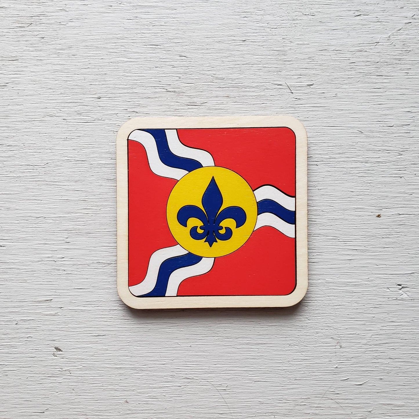 St Louis Flag Puzzle Coaster || Beer Coaster || Bar Games