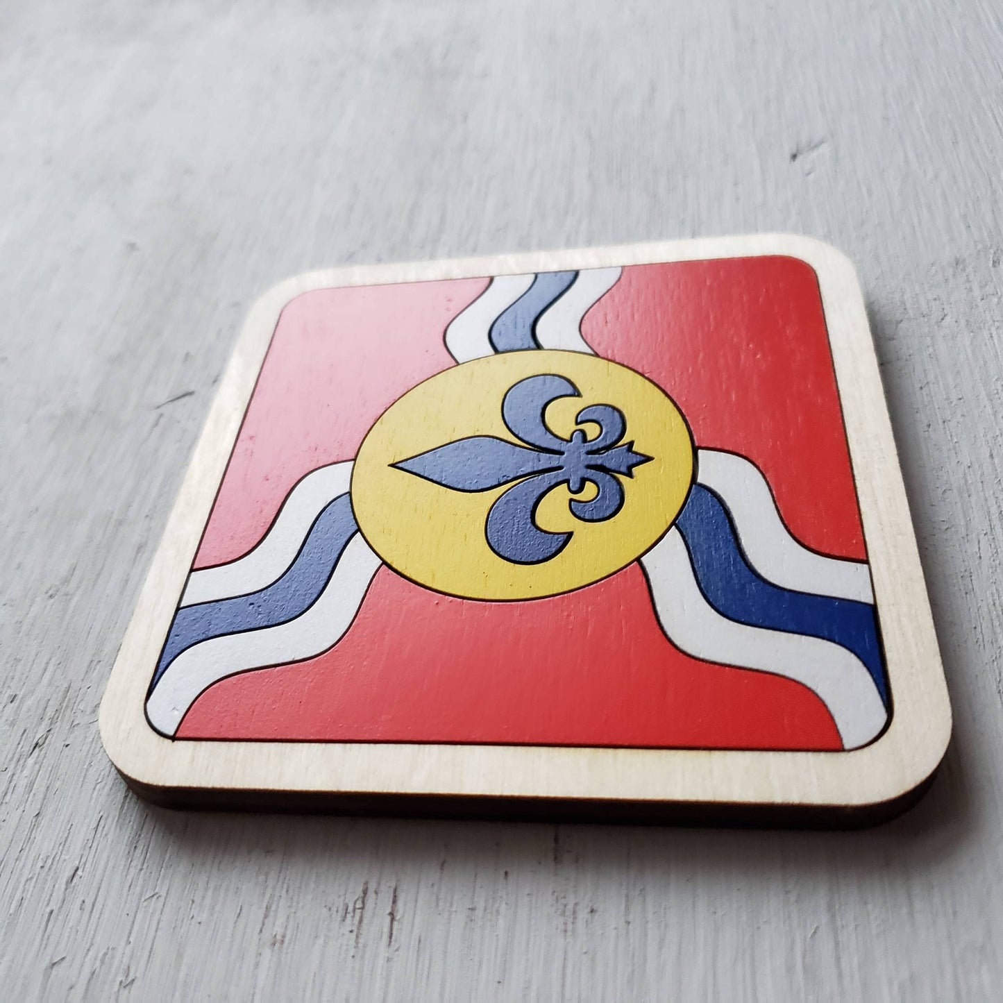 St Louis Flag Puzzle Coaster || Beer Coaster || Bar Games