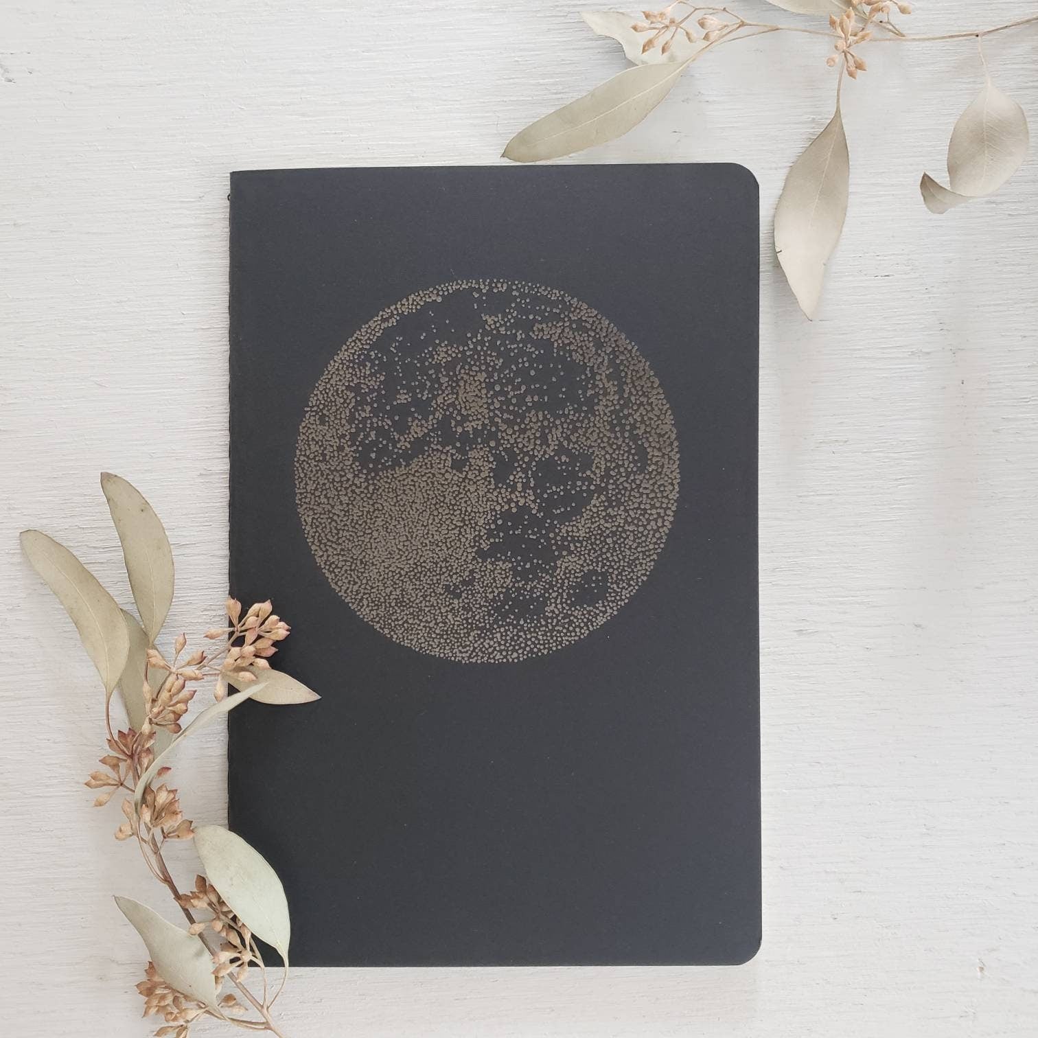 Full Moon - Laser Engraved Notebook || Dotted Notebook || Witchy Vibes